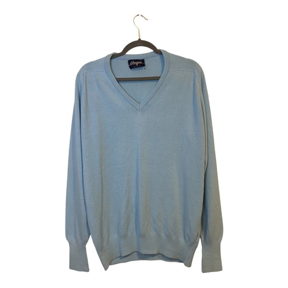 TRUE VINTAGE Hogan Light Blue "Grandpa" Sweater